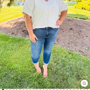 Judy Blue Reg/Curvy The Bleach Boys nondistressed boyfriend jeans